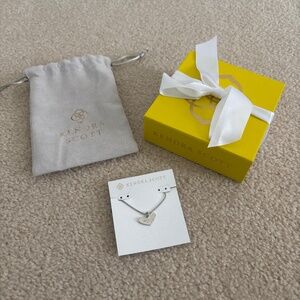 Brand new Kendra Scott Silver Heart necklace